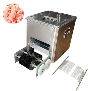 Küçük et kesici ticari restoran yumuşak et kesme dilimleri makinesi dilimleme küp zar için satış fiyatı