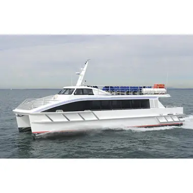 Barco catamaran de alumínio para transporte, ferry turística de passageiros de 60ft 120pax