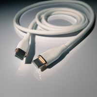 Cable de Carga USB C de Silicona Líquida, 60W, Carga Rápida, Transferencia de Datos, 1M, Cable Trenzado Resistente para Teléfono, Tableta, Portátil