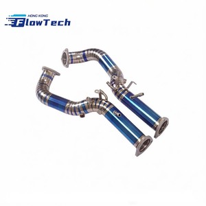 Collecteur d'échappement léger en titane Motorsport OPF pour Porsche 982 GT4 RS 4.0L – Tuyau avant de course - Product Image 1
