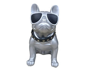 Patung anjing gonggongan dekoratif, untuk dekorasi meja kantor, patung resin, anjing Bulldog Prancis, patung taman patung luar ruangan - Product Image 2