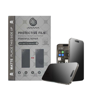 FONLYU Film <span class=keywords><strong>de</strong></span> réparation automatique en EPU épaissi, anti-stress, HD MATTE PRIVACY, feuilles d'hydrogel flexibles, protection d'écran incurvée pour téléphone - Product Image 1
