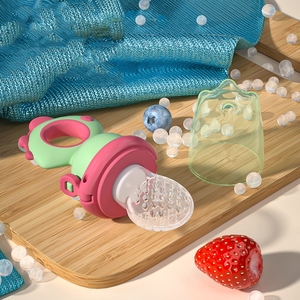 Sucette rotative en silicone pour nourrissons, pour aliments/<span class=keywords><strong>fruits</strong></span>, avec maille supplémentaire, sucette/distributeur souple, vente en gros - Product Image 2
