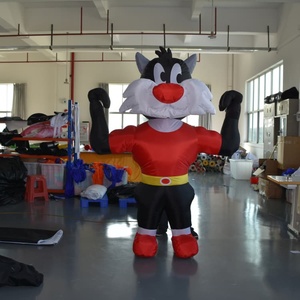 KeepFuns - Mascota Inflable Gigante Personalizada de <span class=keywords><strong>Sylvester</strong></span> el Gato, Modelo Inflable de Gato Musculoso de Dibujos Animados para Eventos y Promociones - Product Image 2