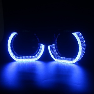 Hot Selling I8 I5 2.5 Inch or 3 Inch RGB LED Angel Eyes Headlight Decoration 12V Voltage Projector Lens Halo Rings Fashion - Product Image 4
