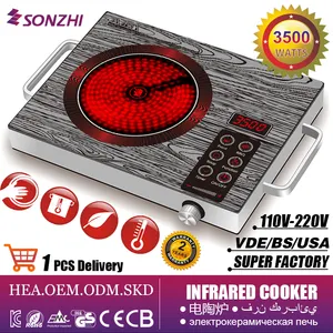 SZ-288 7031 kompor inframerah pabrik OEM ODM SKD CKD kompor inframerah listrik inframerah 3500W kompor induksi inframerah