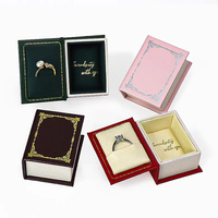 Boîte à bijoux personnalisée avec logo, bracelet, collier, bague, boucles d'oreilles, ensemble de bijoux, boîte à bijoux avec ruban, emballage pour cadeau