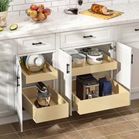 Tiroirs coulissants à fermeture amortie en bois composite 11" L x 22" P x 6" H pour une organisation fluide des armoires de cuisine