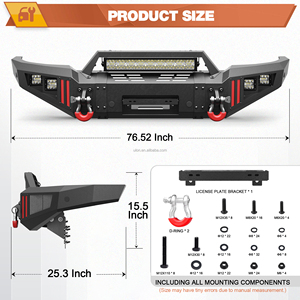 Parachoques Delantero Todoterreno <span class=keywords><strong>4x4</strong></span> para <span class=keywords><strong>Toyota</strong></span> <span class=keywords><strong>Tacoma</strong></span> de Segunda Generación 2005 2006 2007 2008 2009 2010 2011 <span class=keywords><strong>2012</strong></span> 2013 2014 2015 - Product Image 6
