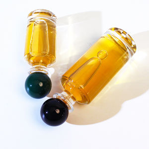 Flacon de parfum cylindrique de luxe en verre à base lourde, réutilisable, Dubaï, 30ml 50ml, flacon pulvérisateur de parfum vide avec bouchon à bille - Product Image 6