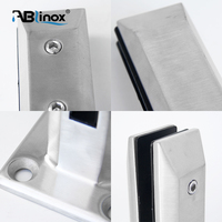 Quadratischer Runder Glas-Spigot aus 2205 Edelstahl 304 316 Klemme für Rahmenloses Glasgeländer für Zaun/Pool/Treppenbalustrade