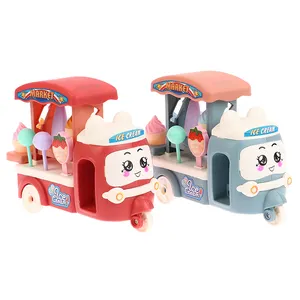 1 Stuk Poppenhuis Miniatuur Dessert Ijsje Wandelwagen Model Voor Poppenhuis Decor Accessoires Kinderen Doen Alsof Spelen Speelgoed