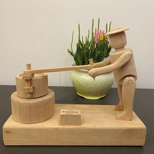 Titiriteros adorno artesanía figura muñecas hecho a mano Oficina adorno colección regalo juguetes modelo de madera manualidades DIY - Product Image 6
