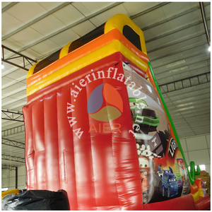 Scivolo Gonfiabile a Tema Auto, Scivolo Commerciale per Bambini con Parete da Arrampicata per Feste in Giardino, Noleggio per Parchi Divertimento all'Aperto - Product Image 6