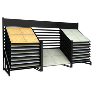 <strong>Customized</strong> for Durable Metal <strong>Tile</strong> Push-Pull <strong>Display</strong> Rack Eco-Friendly Portable Ceramic Showroom <strong>Display</strong> Cabinet <strong>Sample</strong> Stone Sli - Product Image 2