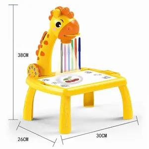 Bambini pittura bordo scrivania arti e mestieri proiezione apprendimento educativo giocattolo Led proiettore arte tavolo da disegno giocattoli
