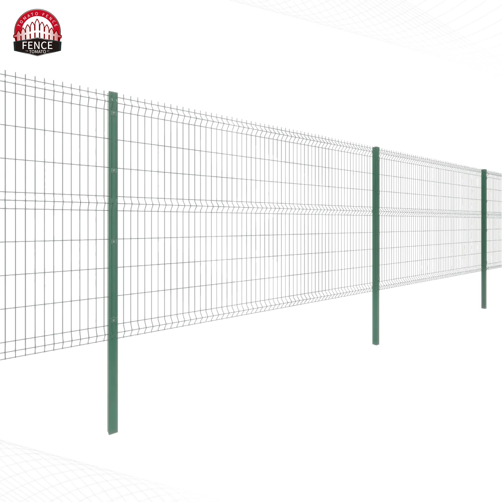 ПВХ покрытием 3D Забор сварной проволочной сетки забор для безопасности и садоводства