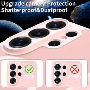 패션 핑크 소녀 폰 케이스 마그네틱 휴대폰 케이스 렌즈 보호 삼성 S26 울트라 케이스 스킨 느낌 모바일 폰 케이스 커버 - Product Image 5