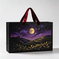 Sacs en papier de luxe personnalisés de haute qualité pour cadeaux, boîtes à thé haut de gamme, avec options de logo et de marquage de l'entreprise
