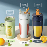 Draagbare Reis Juicer Blender 600Ml Usb Oplaadbare Verse Fruit Mini Juicer Fles Mini Blender