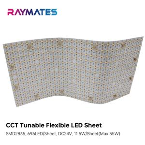 Grosir lembar Panel LED fleksibel LED 696LED Modern dapat dipotong 2700K + 6500K dalam ruangan lampu latar LED lembut meja untuk Mall - Product Image 1