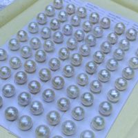 Perles Edison en vrac de qualité naturelle AAA, perles d'eau douce rondes de 12-13 mm, assorties pour la création de boucles d'oreilles et de bijoux DIY, Zhejiang Zhuji
