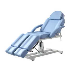 Salon furniture facial tattoo clinic camillas spa cosmetic hydraulic lifting swivel lash bed beauty chair with split legs