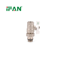 Vanne à boisseau sphérique en laiton IFAN, à poignée papillon blanche, pour conduites d'eau industrielles, vente directe usine