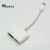 Station d'accueil USB-C 2-en-1 avec alimentation USB PD, OTG USB 3.1 et hub USB multi-ports pour MacBook et PC