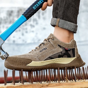 GUYISA नई सुरक्षा जूता आउटडोर कार्यस्थल गैर पर्ची इस्पात पैर की अंगुली सुरक्षा काम जूते - Product Image 2