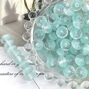 Resin Abacus Beads 10mm Mint Green Gray <b>Purple</b> Gradient <b>Glitter</b> DIY Jewelry Making Supplies for Bracelets Necklaces Accessories - Product Image 1
