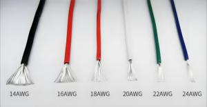 UL用認証銅/缶詰銅フレキシブルシリコンワイヤー4 AWG〜24耐熱PVC絶縁電気ケーブル