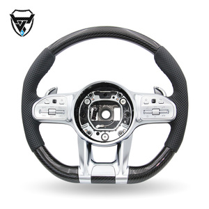 Cuero negro con textura de carbono, línea negra perforada y galvanizada para <span class=keywords><strong>Mercedes</strong></span> Benz C GLC E S CLS <span class=keywords><strong>AMG</strong></span> zc-809-t21-y - Product Image 6