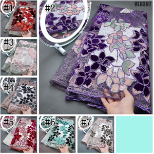 शादी की कढ़ाई के लिए सुपू 2023 लक्जरी मखमल फीता, पत्थरों के साथ लुलट फीता - Product Image 4