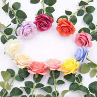 Bunga Mawar Sutra Valentine, Mawar Buatan Grosir untuk Dekorasi Pernikahan, Centerpiece Bunga Buatan, Rangkaian Bunga