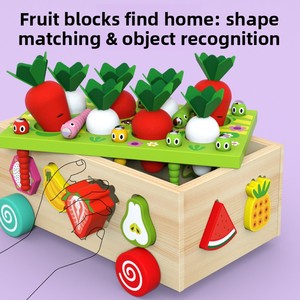 Juego <span class=keywords><strong>de</strong></span> Cosecha <span class=keywords><strong>de</strong></span> Zanahorias Montessori, Juguete Educativo <span class=keywords><strong>de</strong></span> Madera Ecológico para Clasificar Formas, para Niños <span class=keywords><strong>de</strong></span> 5 a 7 Años, Certificado EN71, Motricidad Fina - Product Image 5