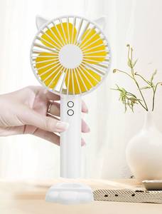 Ventilateur portable électrique personnalisé, coloré, en forme de chat, avec support pour téléphone, pour cadeau promotionnel homme/femme/enfant/client - Product Image 3