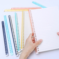 Anneaux de reliure en plastique A4 A5 B5 à 20, 26, 30 trous, design simple et créatif, pour carnets et agendas, produits de bureau promotionnels