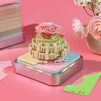 Bloc-notes 3D Sky Castle, Calendrier, Décoration de bureau, Art papier, Marque-page, Ensemble de papeterie, Cadeau pour anniversaire et fêtes