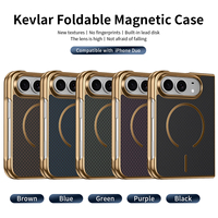 Coque pour iPhone 18 Duo, luxe léger, armure magnétique, électro-plaqué, protection PC avec protection d'écran en verre