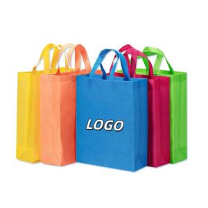 X418 Hot Selling Colorful Non Woven Shopping Bag Business Advertising Logo Shopping Bag Custom Non Woven Handbag With Custom Log - Product Image 1
