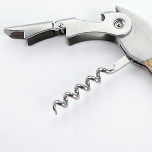 Yangjiang Stainless Steel Fish Shape Corkscrew <b>Bottle</b> <b>Opener</b> 12.5cm Wine <b>Beer</b> <b>Opener</b> With Wooden Handle - Product Image 3