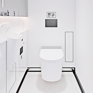 Cabine de toilettes intelligente préfabriquée, unité modulaire de salle de bain <span class=keywords><strong>publique</strong></span> <span class=keywords><strong>autonettoyante</strong></span> sans contact avec lavage automatique du sol, toilettes portables - Product Image 4