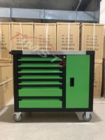 Armoire à outils mobile économique JMST OEM à 7+1 tiroirs, chariot à outils en acier SPCC, capacité de charge de 250 kg, revêtement en poudre