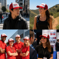 Casquette Trucker Écologique 100% Coton Pur Bicolore Contrastant 6 Panneaux Structurée Sportive Formelle Unisexe Haute Qualité