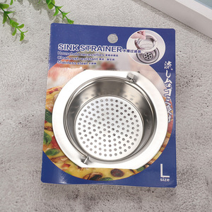 Sink Strainer Stainless Steel L Size Anti Clogging Drain Filter For Kitchen Sink - Product Image 1