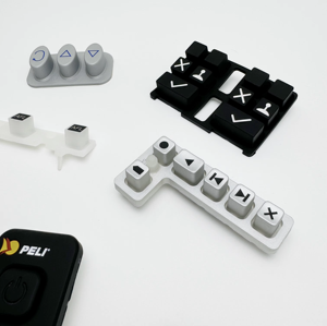 Bộ nút silicon chống thấm nước ODM phím điều khiển Silicone đúc CNC chính xác - Product Image 1