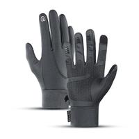 Écran tactile avec gants chauds antidérapants imperméables coupe-vent en peluche pour gants de cyclisme en plein air