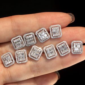 Boucles d'oreilles Xinfly, nouveau design, pour femme, en or 18 carats et diamants naturels Rock Candy 0,50 ct - Product Image 5