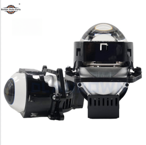 Kit de modification de phare automobile avec lentille de projecteur bi-LED carrée de 3 pouces <span class=keywords><strong>DLAND</strong></span> 140W, modèle HAE, pilote intégré, dissipation thermique en aluminium - Product Image 1
